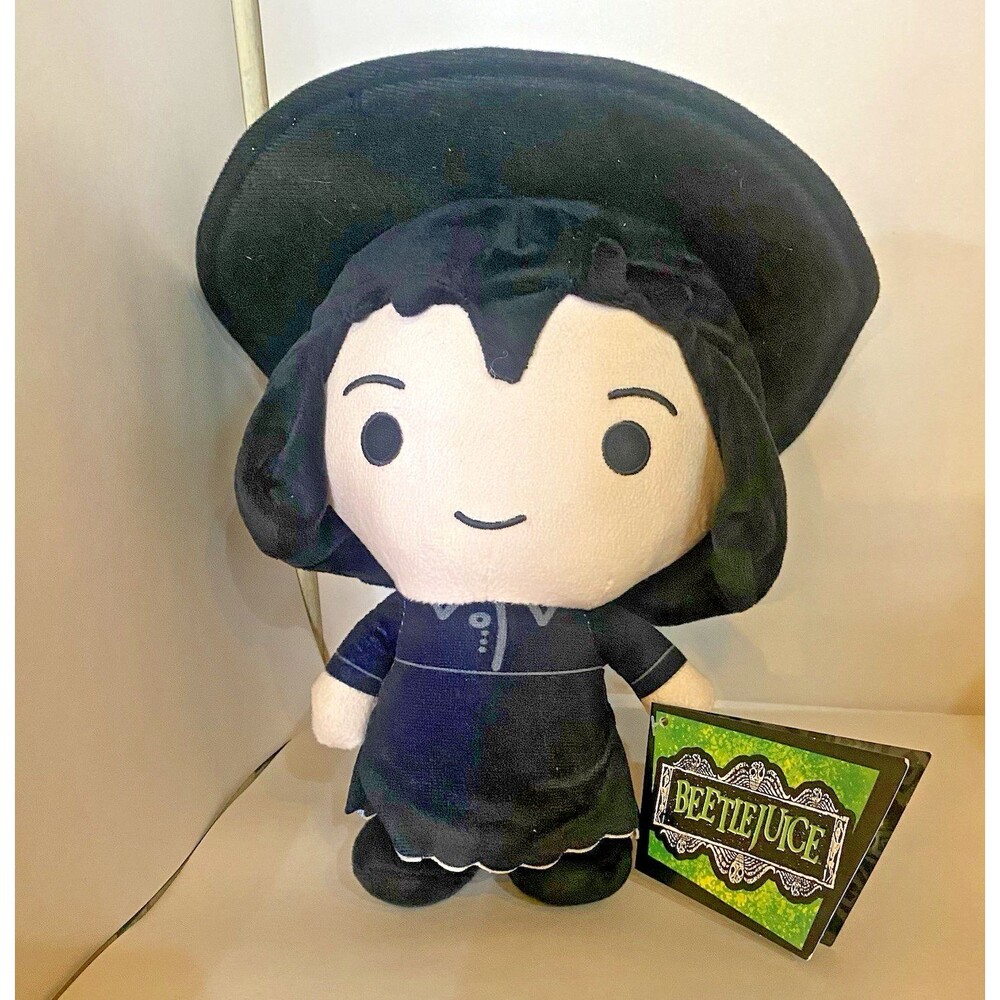 Beetlejuice Lydia Deetz Black Dress Plush Toy 10" NEW NWT